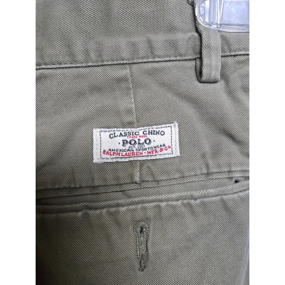 Polo Ralph Lauren Prospect Short Men 31 Khaki Vintage Classic Chino Cotton